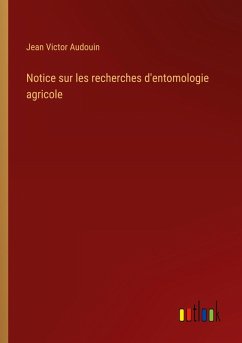 Cover Notice sur les recherches d'entomologie agricole