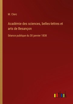 Cover Académie des sciences, belles-lettres et arts de Besançon