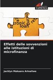 Effetti delle sovvenzioni alle istituzioni di microfinanza