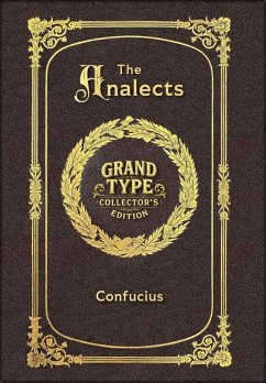 Large Print - The Analects - Grand Type Collector's Edition - Matte Hardcover with Dust Jacket - Confucius