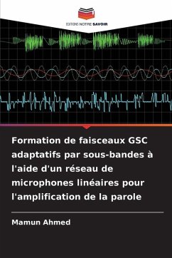 Cover Formation de faisceaux GSC adaptatifs par sous-bandes à l'aide d'un réseau de microphones linéaires pour l'amplification de la parole