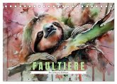 Faultiere, ein Leben in Zeitlupe (Tischkalender 2026 DIN A5 quer), CALVENDO Monatskalender
