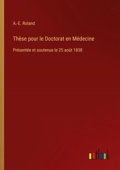 Cover Thèse pour le Doctorat en Médecine