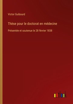 Cover Thèse pour le doctorat en médecine