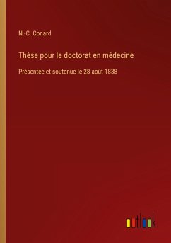 Cover Thèse pour le doctorat en médecine