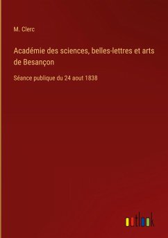 Cover Académie des sciences, belles-lettres et arts de Besançon