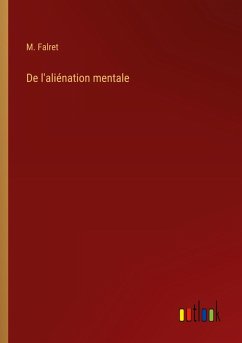 Cover De l'aliénation mentale