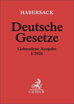 Cover Deutsche Gesetze Gebundene Ausgabe I/2026