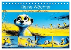 Kleine Wächter. Erdmännchen und Weisheiten (Tischkalender 2026 DIN A5 quer), CALVENDO Monatskalender - Calvendo;Hurley, Rose