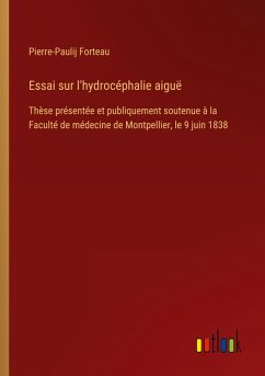 Cover Essai sur l'hydrocéphalie aiguë