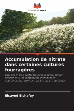 Cover Accumulation de nitrate dans certaines cultures fourragères