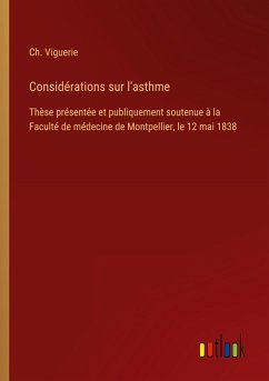 Cover Considérations sur l'asthme