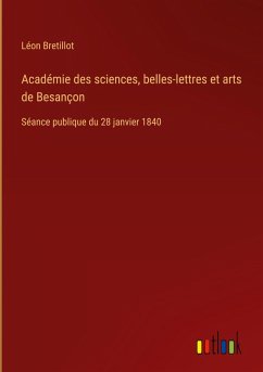Cover Académie des sciences, belles-lettres et arts de Besançon