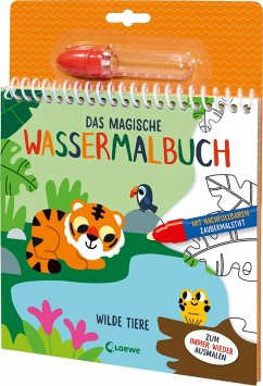 Cover Das magische Wassermalbuch - Wilde Tiere