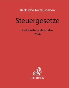 Cover Steuergesetze Gebundene Ausgabe 2026