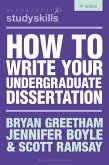 How to Write Your Undergraduate Dissertation