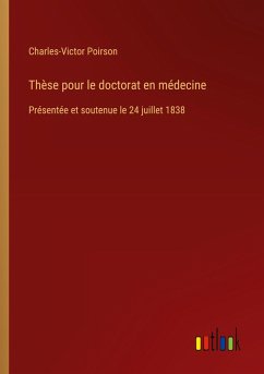 Cover Thèse pour le doctorat en médecine
