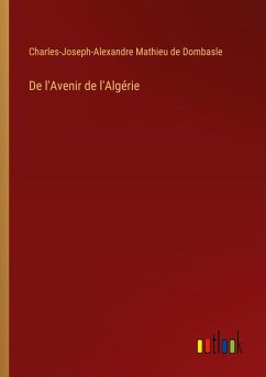 Cover De l'Avenir de l'Algérie