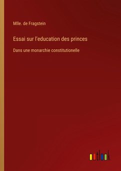 Cover Essai sur l'education des princes