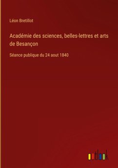 Cover Académie des sciences, belles-lettres et arts de Besançon