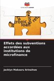 Effets des subventions accordées aux institutions de microfinance
