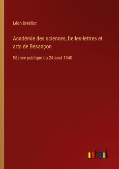 Cover Académie des sciences, belles-lettres et arts de Besançon