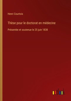 Cover Thèse pour le doctorat en médecine