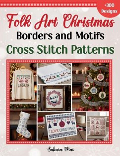 Cover Folk Art Christmas Borders and Motifs Cross Stitch Patterns