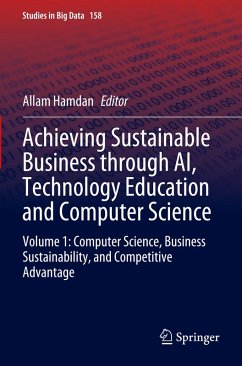 Cover Achieving Sustainable Business through AI, Technology Education and Computer Science