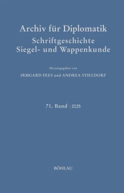 Cover Archiv für Diplomatik, Schriftgeschichte, Siegel- und Wappenkunde