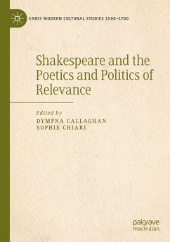 Cover Shakespeare and the Poetics and Politics of Relevance