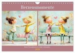 Herzensmomente. Beste Freundinnen in Liebe verbunden (Wandkalender 2026 DIN A4 quer), CALVENDO Monatskalender - Calvendo;Hurley, Rose
