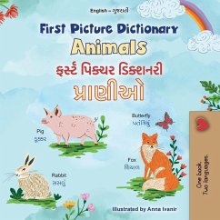 Cover First Picture Dictionary - Animals (English Gujarati Bilingual Children's Book)