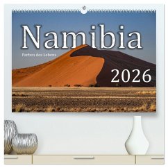 Cover Namibia - Farben des Lebens (hochwertiger Premium Wandkalender 2026 DIN A2 quer), Kunstdruck in Hochglanz