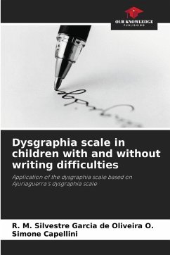 Cover Dysgraphia scale in children with and without writing difficulties