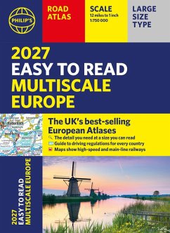 Cover Philip's 2027 Easy to Read Multiscale Road Atlas of Europe