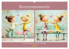 Herzensmomente. Beste Freundinnen in Liebe verbunden (Wandkalender 2026 DIN A2 quer), CALVENDO Monatskalender - Calvendo;Hurley, Rose