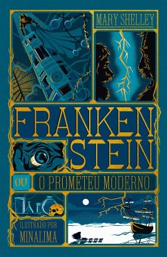 Cover Frankenstein - Edição de luxo ilustrada e com elementos interativos do estúdio MinaLima (eBook, ePUB)
