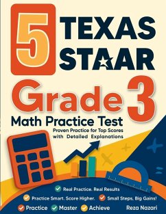 Cover 5 Texas STAAR Grade 3 Math Practice Tests