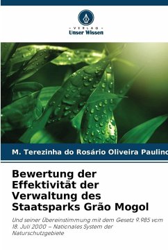 Cover Bewertung der Effektivität der Verwaltung des Staatsparks Grão Mogol