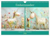 Einhornzauber. Liebliche Unicorn-Weisheiten (Wandkalender 2026 DIN A4 quer), CALVENDO Monatskalender