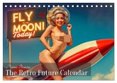 Atomic Beauties - The Retro Future Calendar (Tischkalender 2026 DIN A5 quer), CALVENDO Monatskalender