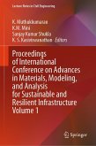 Proceedings of International Conference on Advances in Materials, Modeling, and Analysis for Sustainable and Resilient Infrastructure Volume 1 (eBook, PDF) Proceedings of International Conference on Advances in Materials, Modeling, and Analysis for Sustainable and Resilient Infrastructure Volume 1 (eBook, PDF)
