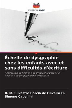 Cover Échelle de dysgraphie chez les enfants avec et sans difficultés d'écriture