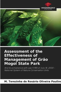 Cover Assessment of the Effectiveness of Management of Grão Mogol State Park