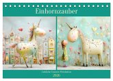 Einhornzauber. Liebliche Unicorn-Weisheiten (Tischkalender 2026 DIN A5 quer), CALVENDO Monatskalender