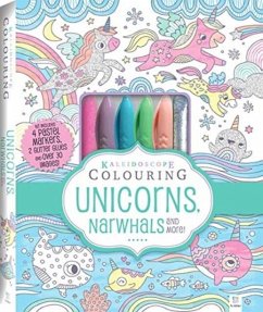 Cover Kaleidoscope Pastel Colouring Kit: Unicorns, Narwhals, More