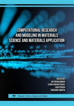 Cover Computational Research and Modeling in Materials Science and Materials Application (eBook, PDF)