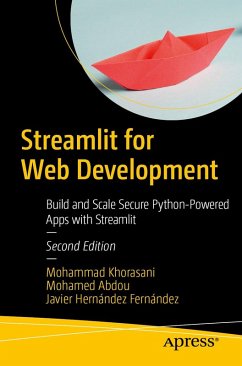 Cover Streamlit for Web Development (eBook, PDF)