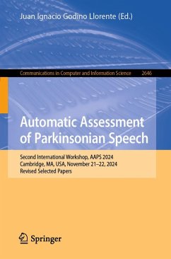 Automatic Assessment of Parkinsonian Speech (eBook, PDF)